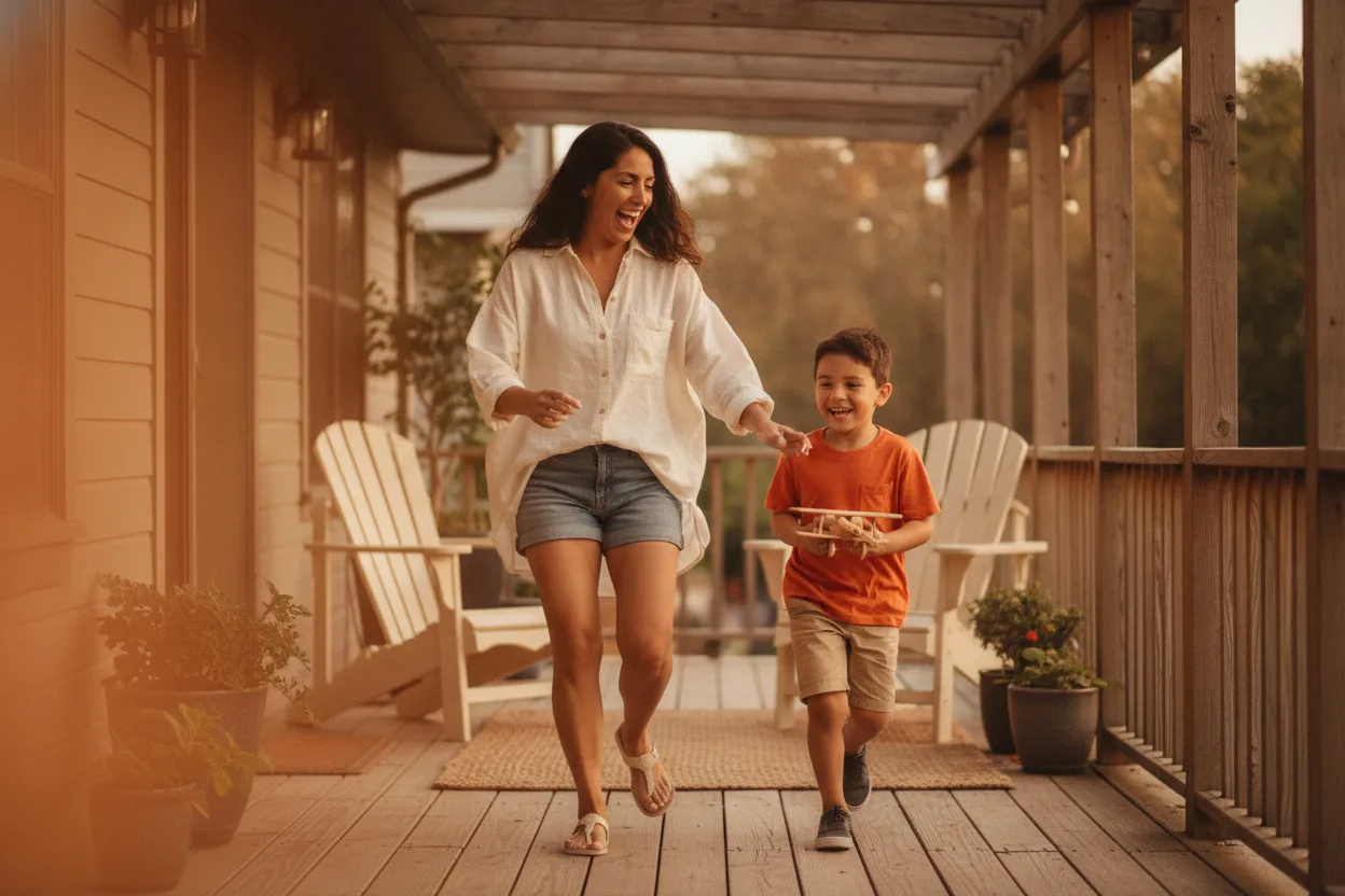 Family home protected with term life insurance